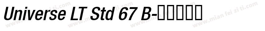 Universe LT Std 67 B字体转换